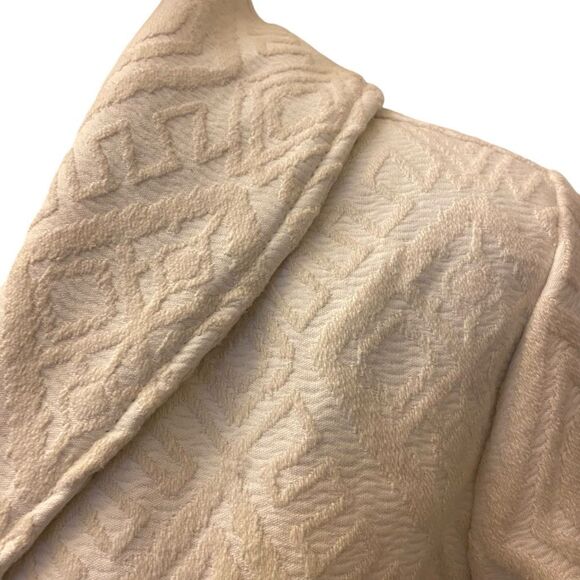 Billabong Off White Aztec Print Fringe Button Coat Jacket Size M - Picture 5 of 15